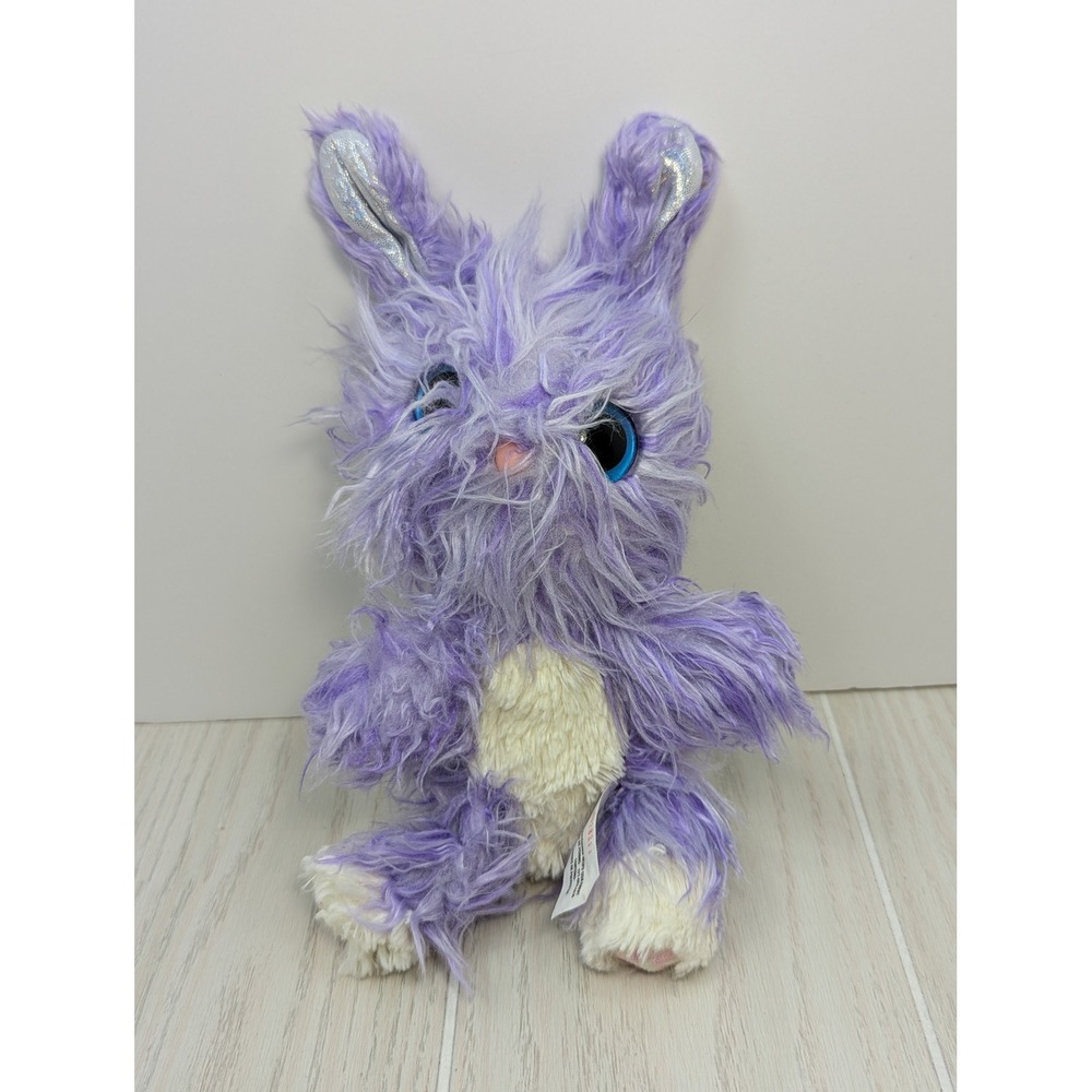 Moose Toys Scruff-A-Luvs Plush  Purple Bunny Rabbit Shaggy Fur 2017